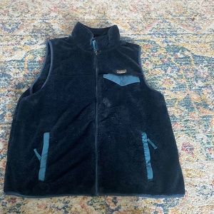 L.L Bean furry vest Mens L